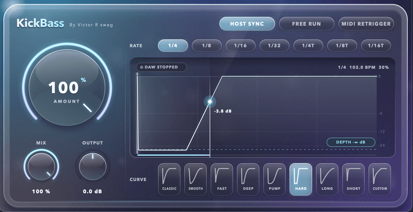 Interfaz de KickBass By Victor R Swag